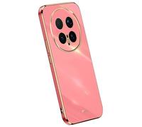 Topme Silicone Case for HONOR Magic8 Pro 5G (6.71" Inches), [gold Edge Style Phone Case] - Red