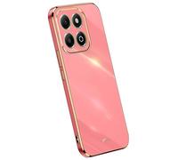 Topme Silicone Case for HONOR X6c (6.61" Inches), [gold Edge Style Phone Case] - Red