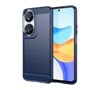 Topme Silicone Case for HONOR X7b / HONOR 90 Smart (6.8" Inches), [brushed Texture Style Phone Case] - Blue