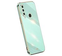 Topme Silicone Case for HUAWEI P30 Lite (6.15" Inches), [gold Edge Style Phone Case] - Green