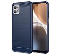 Topme Silicone Case for Motorola Moto g32 (6.5" Inches), [brushed Texture Style Phone Case] - Blue