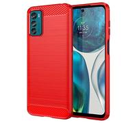 Topme Silicone Case for Motorola Moto g42 (6.4" Inches), [brushed Texture Style Phone Case] - Black