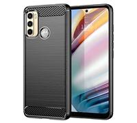 Topme Silicone Case for Motorola Moto g50 4G (6.5" Inches), [brushed Texture Style Phone Case] - Black