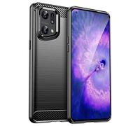 Topme Silicone Case for OPPO Find X5 Pro (6.7" Inches), [brushed Texture Style Phone Case] - Black