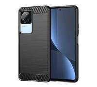 Topme Silicone Case for POCO F4 (6.67" Inches), [brushed Texture Style Phone Case] - Black