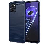 Topme Silicone Case for Realme 9i 5G (6.6" Inches), [brushed Texture Style Phone Case] - Blue