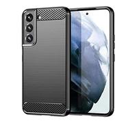 Topme Silicone Case for Samsung Galaxy S22 (6.1" Inches), [brushed Texture Style Phone Case] - Black