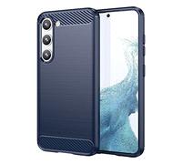 Topme Silicone Case for Samsung Galaxy S23+ / Samsung S23 Plus (6.6" Inches), [brushed Texture Style Phone Case] - Blue