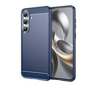 Topme Silicone Case for Samsung Galaxy S25 FE (6.7" Inches), [brushed Texture Style Phone Case] - Blue