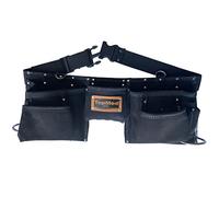 TOPMED ETS Versatile Tool Bag, Heavy Duty Leather Bag with Multiple Pockets for Electricians, Barbers, Plumber Construction & Factory Workers. Professional Grade ( 11 Pocket Master Tool Belt)
