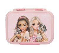 Depesche TOPModel 13957 Stainless Steel Lunch Box in Pink with Model Motif, Dog