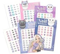 TOPModel Beauty and Me Nail Stickers, Glitter Effect, Removable, Pack of 100, Box contents: 2 sets