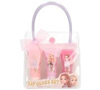TOPModel Cowgirl Lip Gloss Set with Bag, 3 Tubes of 9 ml Each with Handle and Bow