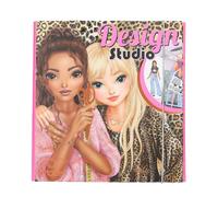 TOPModel Design Studio Colouring Activity Book With Stickers TOPModel Multicolor