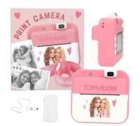 TOPModel Digital Print Camera Pink with Integrated Photo Printer Gift for Girls