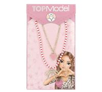 Topmodel - Double Layer Necklace Leoheart - Gold, Pink, White, Red ... Toy NEW