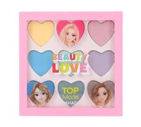 Depesche 12813 TOPModel Beauty and Me Eyeshadow Palette with 9 Cool Colours in Pink Box with Model Motif