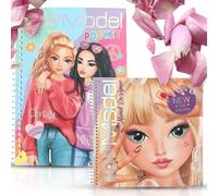 TOPModel Hand Designer Colouring Book + TOPModel Pocket Colouring Book - Creative Drawing and Design Fun for on the Go