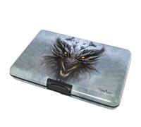 TopMost RFID-Blocking Aluminum Wallet Credit Cards Holder for Men & Women - Slots for 12 Cards and Bills, Dragon, S, Card and Bills Holder