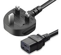 Topnma 3M UK 3 Pin Plug to C19 Power Cable 1.0mm² Copper 13A 250V BS1363/A