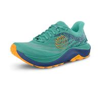 Topo Athletic Men's Ultraventure 4 Comfortable Cushioned Durable 5MM Drop Trail Running Shoes, Athletic Shoes for Trail Running, Aqua/Orange, 9.5
