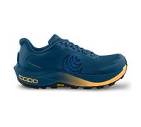 TOPO ATHLETIC MTN Racer 4 Trail Running Shoe Men - Dark Blue, Orange, Size 9