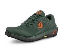 Topo Athletic Terraventure Men's Trail Running Shoes Comfortable Padded Durable 3mm Trail Running Shoes, Green / orange, 12.5 UK