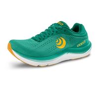 Topo Athletic Women's Magnifly 5 Comfortable Lightweight Cushioned Durable 0MM Drop Road Running Shoes, Athletic Shoes for Road Running, Teal/Gold, 8 UK