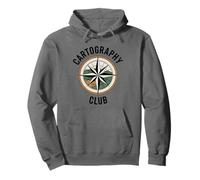 Topographic Contour Lines Cartography Club Map Pullover Hoodie