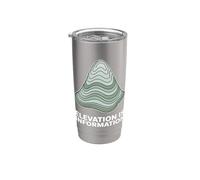 Topographic Contour Lines Elevation is Information Map Stainless Steel Insulated Tumbler