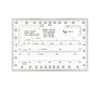 Topographic Flexible Map Scale Protractor Outer Edges 0-6400 Miles Bottom Read 1:5000 1:25000 for Outdoor