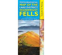 Topographical Map of the Lake District Wainwright Fells