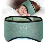 TOPOINT Bluetooth Sleep Mask, Sleep Headphones, Bamboo Cotton, Blackout