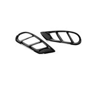 TOPOLVLCKC For B&enz For M&ercedes W205 C180 C200 C260 2015-2019 Carbon Fiber Front Bumper Fog Lamp Frame Front Fog Lamp Housing Frame(FRP Glossy Black)