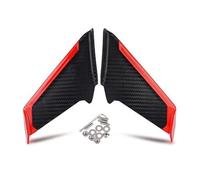 TOPOLVLCKC For D&UCATI For 899 959 1199 1299 848 1098 Panigale V2V4 Winglet Aerodynamic Side Wind Fin Spoiler Front Fairing Motorcycle spoiler(Red)