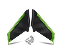 TOPOLVLCKC For D&UCATI For 899 959 1199 1299 848 1098 Panigale V2V4 Winglet Aerodynamic Side Wind Fin Spoiler Front Fairing Motorcycle spoiler(Green)