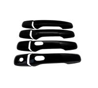 TOPOLVLCKC for Explorer 2011 2012 2013 2014 2015 2016 2017 2018 2019 Car Door Handle Cover Sticker Moulding Trim Protective Accessorie Car Exterior Door Handles(Black with Hole)