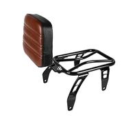 TOPOLVLCKC For I&ndian Scout Rogue Sixty Bobber Twenty ABS 2018-2023 Motorcycle Rear Seat Luggage Rack Steel Support Fender Shelf Parts motorcycle rear luggage rack(Brown TypeA Backrest)