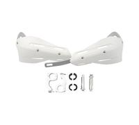 TOPOLVLCKC For K&TM For Y&amaha For Triumrh For H&onda Dirt Bike Motocross Motorcycle Handguard 22 28mm Hand Guard Shield Protector Handlebar Protection Motorcycle Clutch Guard(White)