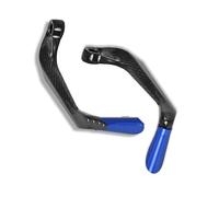 TOPOLVLCKC for N&inja H2 H2R for SE H2 SX Motorcycle Carbon Fiber Brake Clutch Lever Protector Handguard Hand Guard Protection Motorcycle Clutch Guard(Blue A)