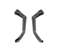 TOPOLVLCKC for N&inja H2 H2R for SE H2 SX Motorcycle Carbon Fiber Brake Clutch Lever Protector Handguard Hand Guard Protection Motorcycle Clutch Guard(Black B)