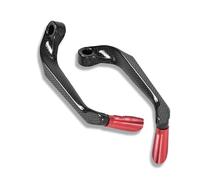 TOPOLVLCKC for N&inja H2 H2R for SE H2 SX Motorcycle Carbon Fiber Brake Clutch Lever Protector Handguard Hand Guard Protection Motorcycle Clutch Guard(Red A)