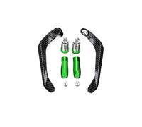 TOPOLVLCKC for N&inja Z125 2021 2022 2023 Handlebar Grip Brake Clutch Lever Hand Guard Protector Modification Accessories Hand Motorcycle Clutch Guard(Green with Logo)
