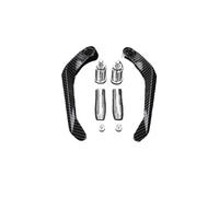 TOPOLVLCKC for N&inja Z125 2021 2022 2023 Handlebar Grip Brake Clutch Lever Hand Guard Protector Modification Accessories Hand Motorcycle Clutch Guard(Silver with Logo)