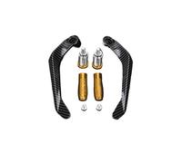 TOPOLVLCKC for N&inja Z125 2021 2022 2023 Handlebar Grip Brake Clutch Lever Hand Guard Protector Modification Accessories Hand Motorcycle Clutch Guard(Gold with Logo)