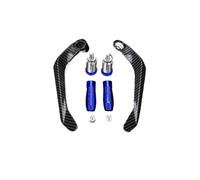 TOPOLVLCKC for N&inja Z125 2021 2022 2023 Handlebar Grip Brake Clutch Lever Hand Guard Protector Modification Accessories Hand Motorcycle Clutch Guard(Blue with Logo)