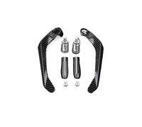 TOPOLVLCKC for N&inja Z125 2021 2022 2023 Handlebar Grip Brake Clutch Lever Hand Guard Protector Modification Accessories Hand Motorcycle Clutch Guard(Gray with Logo)