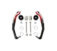 TOPOLVLCKC for N&inja Z125 for 125 for ZX-25R for ZX-6R for ZX-10R for Z900RS ER-6F Motorcycle Brake Handle Protects CNC Adjustable Pro Hand Guard Motorcycle Clutch Guard(A-Red)