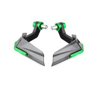 TOPOLVLCKC for N&inja ZH2 2019-2022 Motorcycle Handlebar Handle Grips Bar Ends Brake Clutch Levers Guard Protector Motorcycle Clutch Guard(Green)