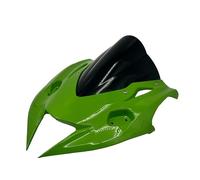 TOPOLVLCKC For NINJA400 2019-2024 Motorcycle Windshield Windscreen Deflector Fairing Cover motorcycle windshield spoiler(Gray Green with)